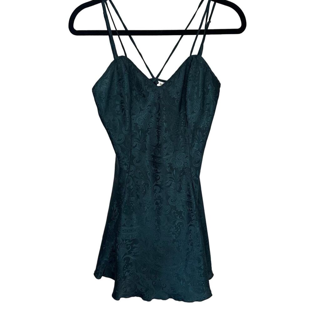 Vintage Victoria’s Secret Gold Label Chemise Babydoll Women’s Small Green 90’s